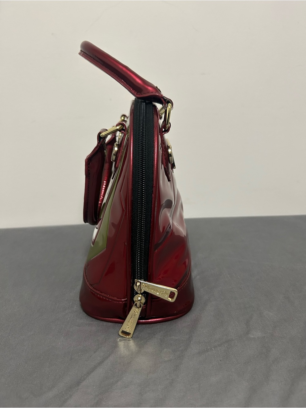 Loungefly Marvel Iron Man Dome Purse Handbag Red Gold - Picture 3 of 8